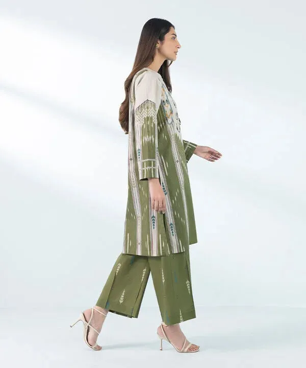 2 Piece - Printed Cambric Suit