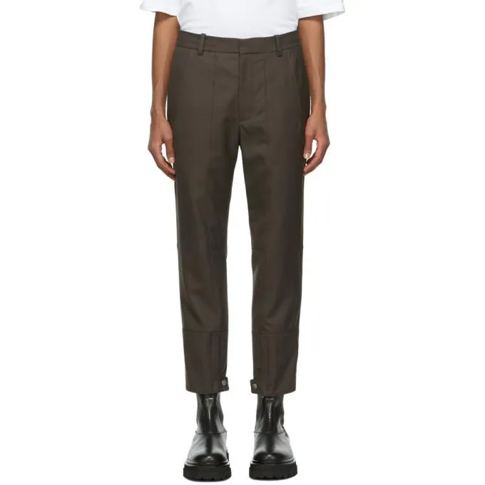 3.1 Phillip Lim Grey Cropped Biker Trousers