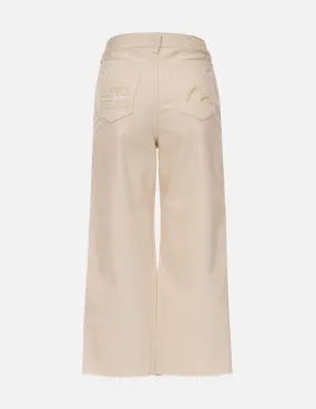 3D Seagull Silicon Badge Denim Culottes