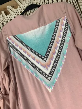 Aztec Blush Button Up - Plus