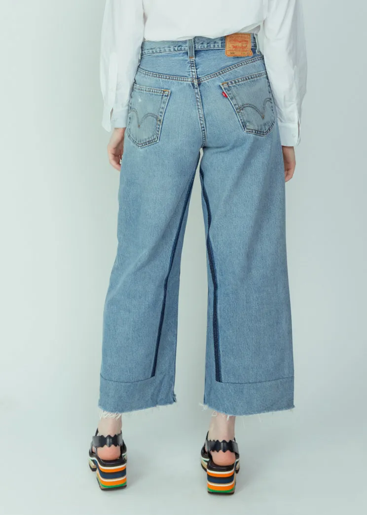 B Sides Vintage Indigo Reworked Culotte