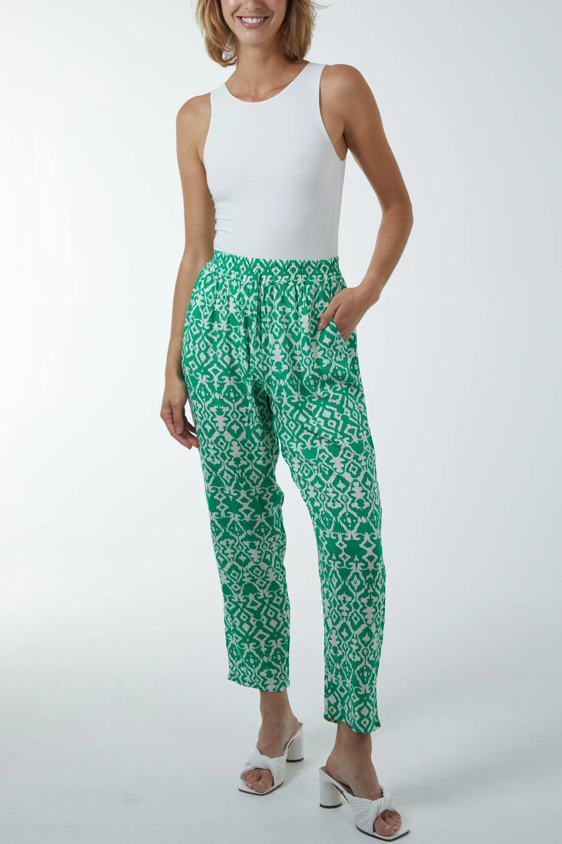 Damask Capri Trousers