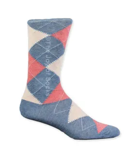 Denim Cotton Argyle Socks (Men's)