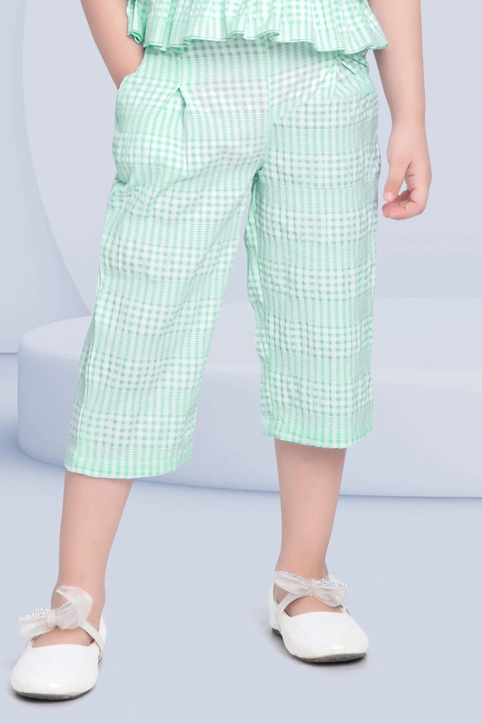 Firozi Printed Culottes Set for Girls