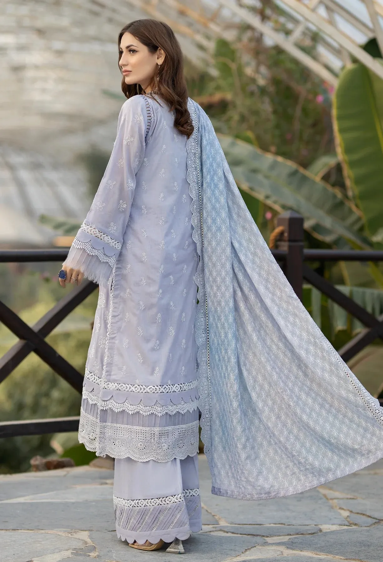 Fuchsia by Adan's Libas Unstitched 3 Piece Chikankari Lawn Collection'2023-06-Snuff