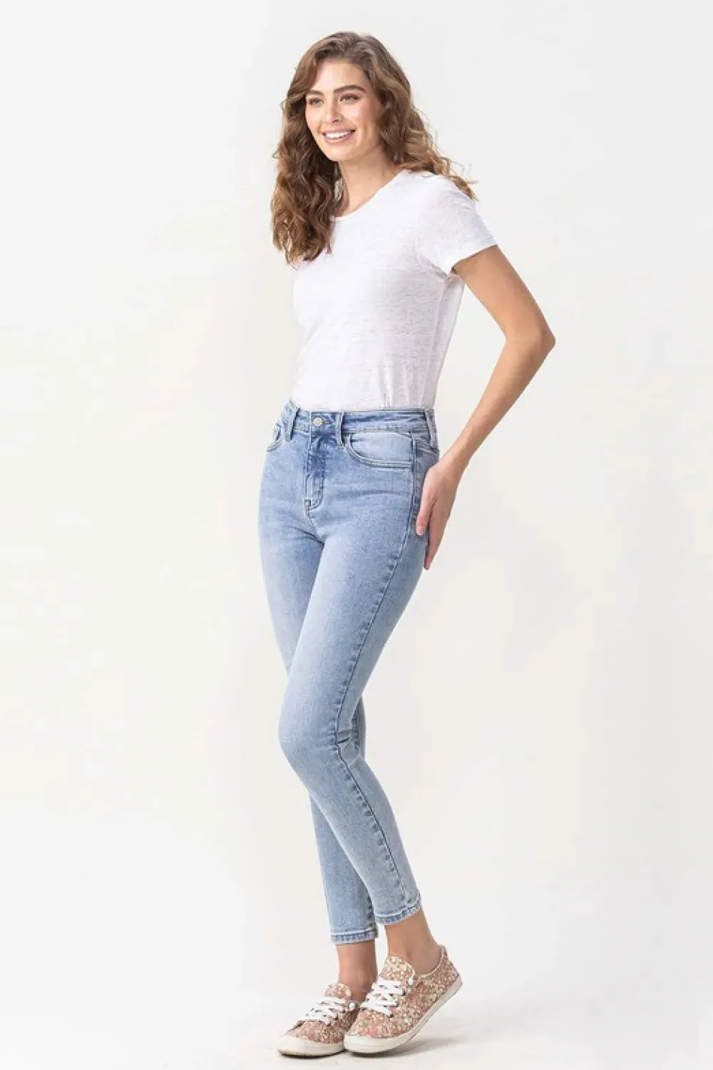 Full Size Talia High Rise Crop Skinny Jeans