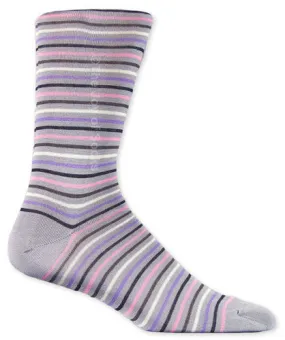 Grey Theo Multi Striped Socks (Men's)