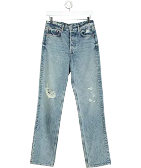 grlfrnd Blue Distressed Boyfriend Jeans W27