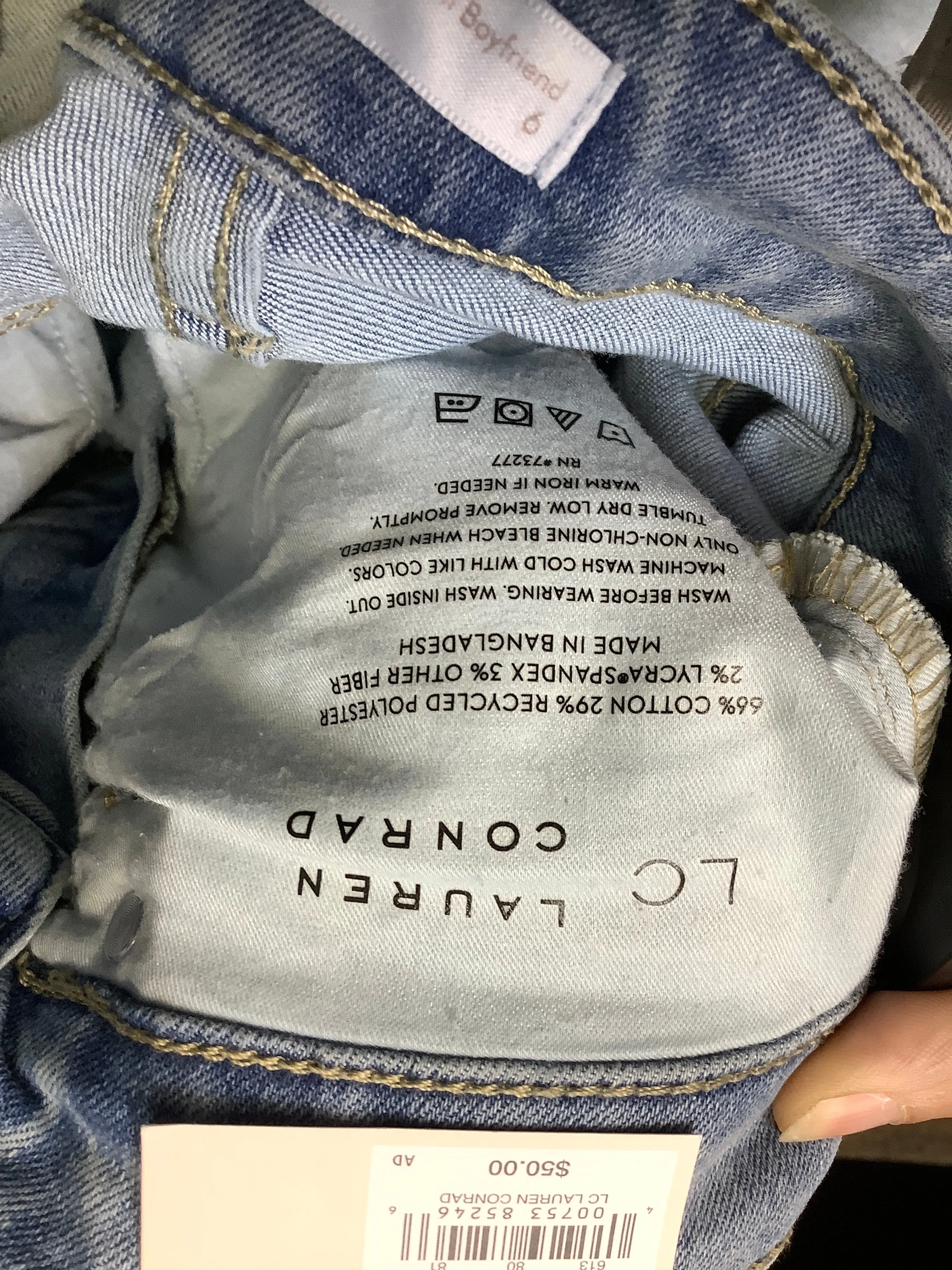 Jeans Boyfriend By Lc Lauren Conrad In Blue Denim, Size: 6