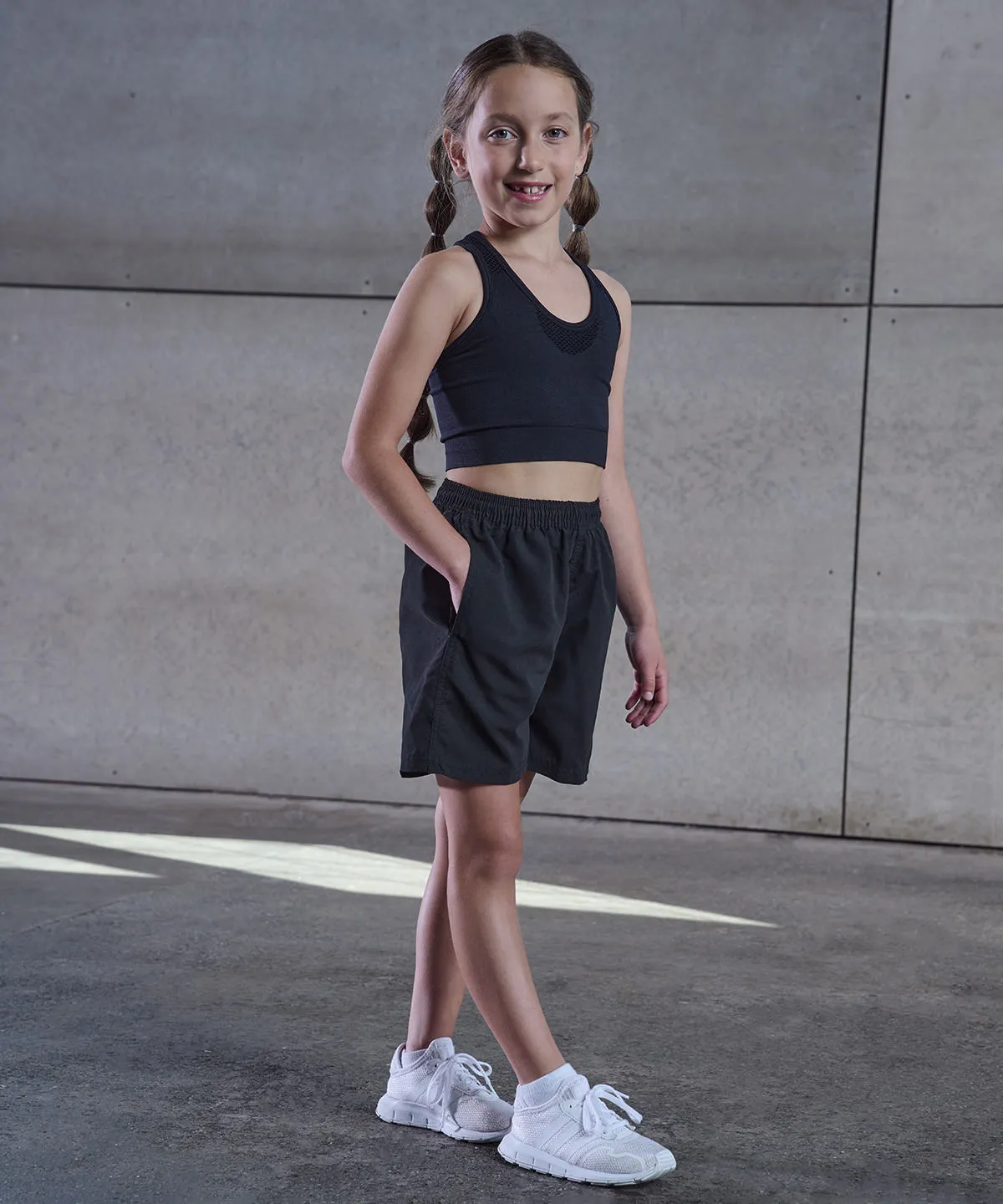 Kids track shorts | Navy