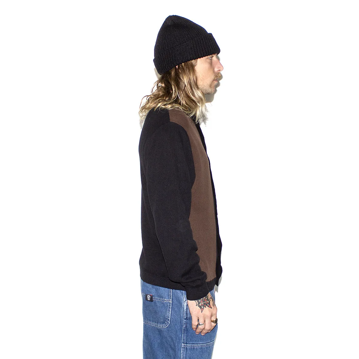 Knit Button-Up Sweater