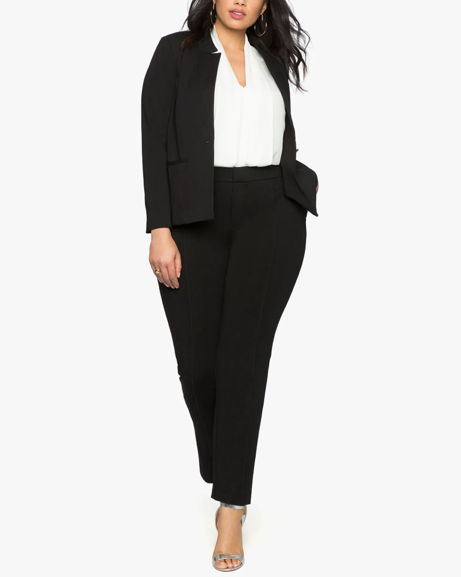 Long Shannon Stretch Trouser | Black