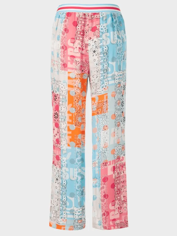 Marc Cain Sports WELBY Patterned Trousers WS 81.58 W07 COL 238