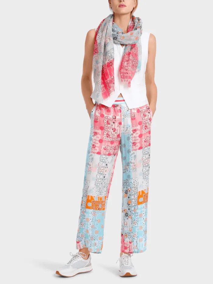 Marc Cain Sports WELBY Patterned Trousers WS 81.58 W07 COL 238