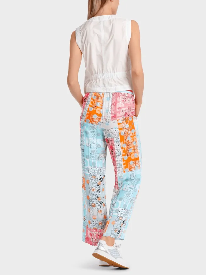 Marc Cain Sports WELBY Patterned Trousers WS 81.58 W07 COL 238