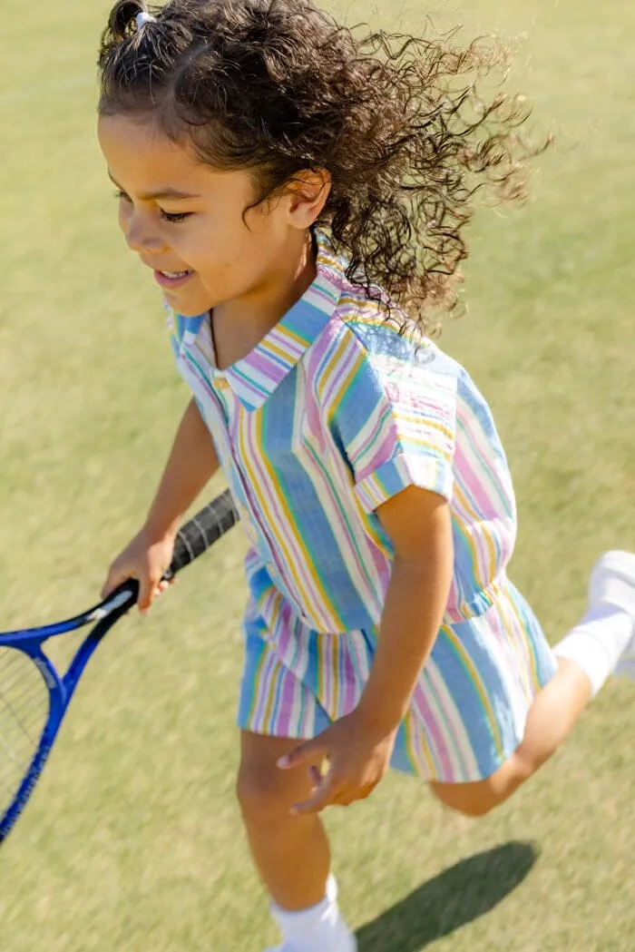 Milky - Crinkle Stripe Shirt