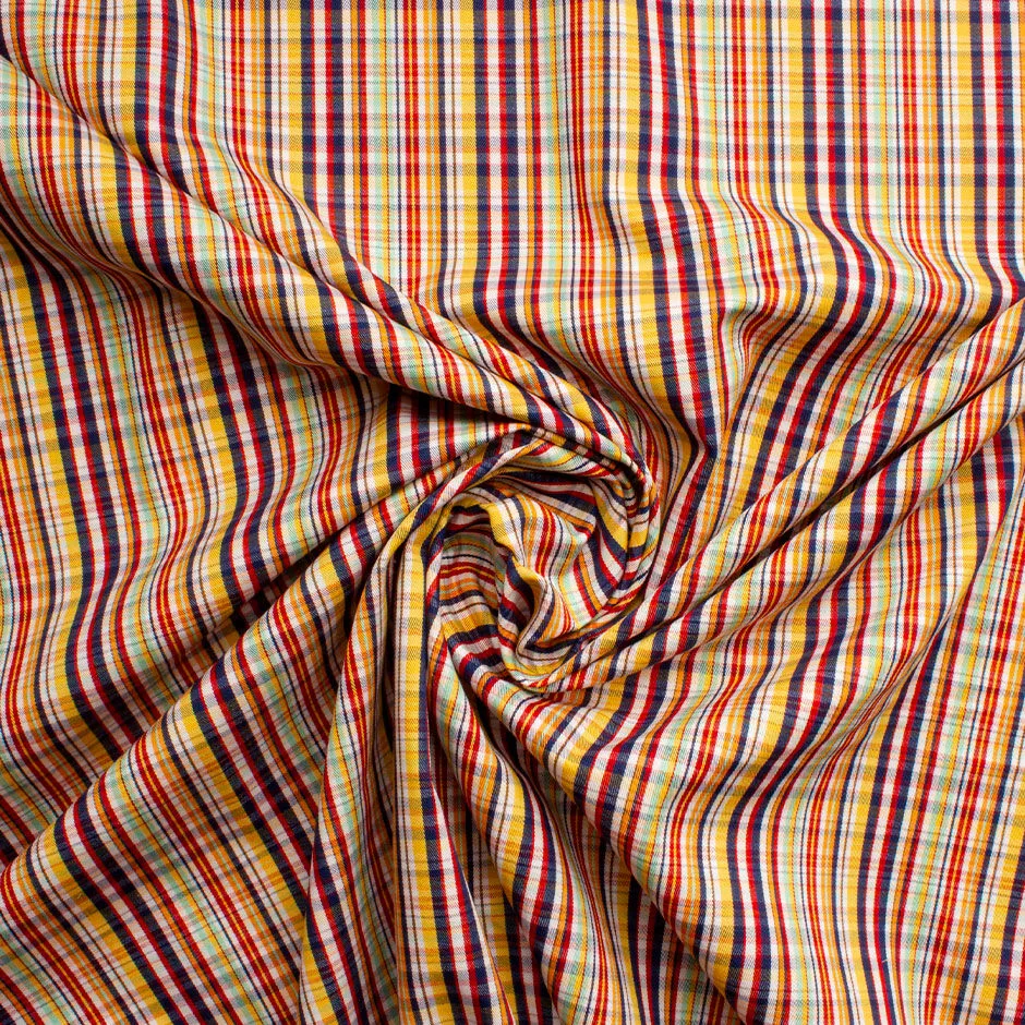 Multi-Coloured Checkered Pure Cotton Shirting