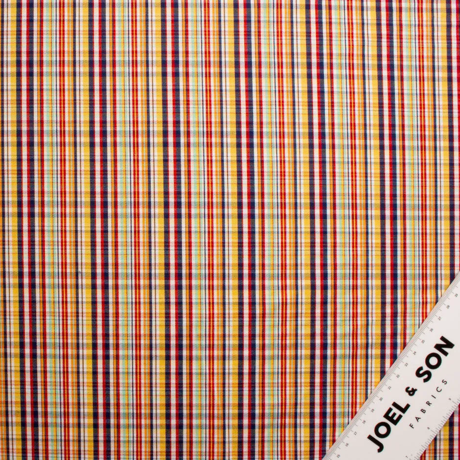 Multi-Coloured Checkered Pure Cotton Shirting