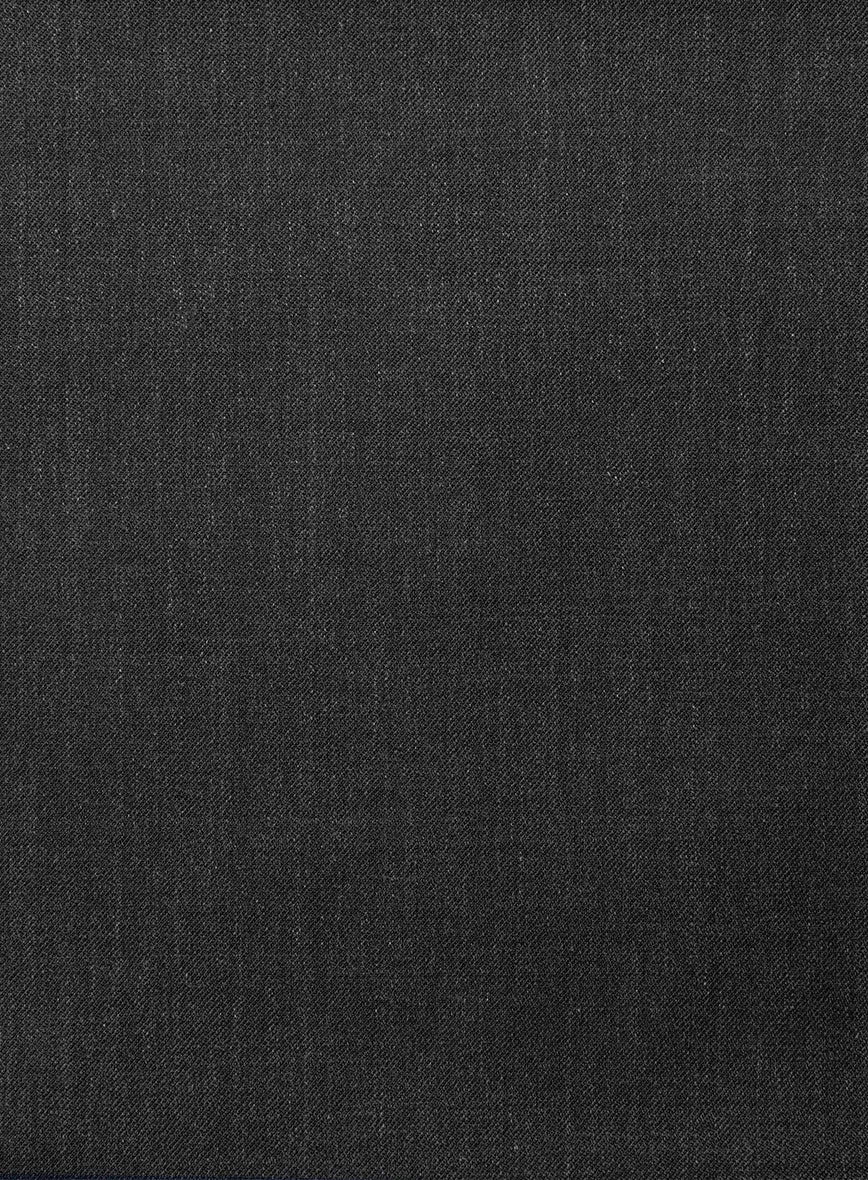 Napolean Stretch Charcoal Highland Wool Trousers
