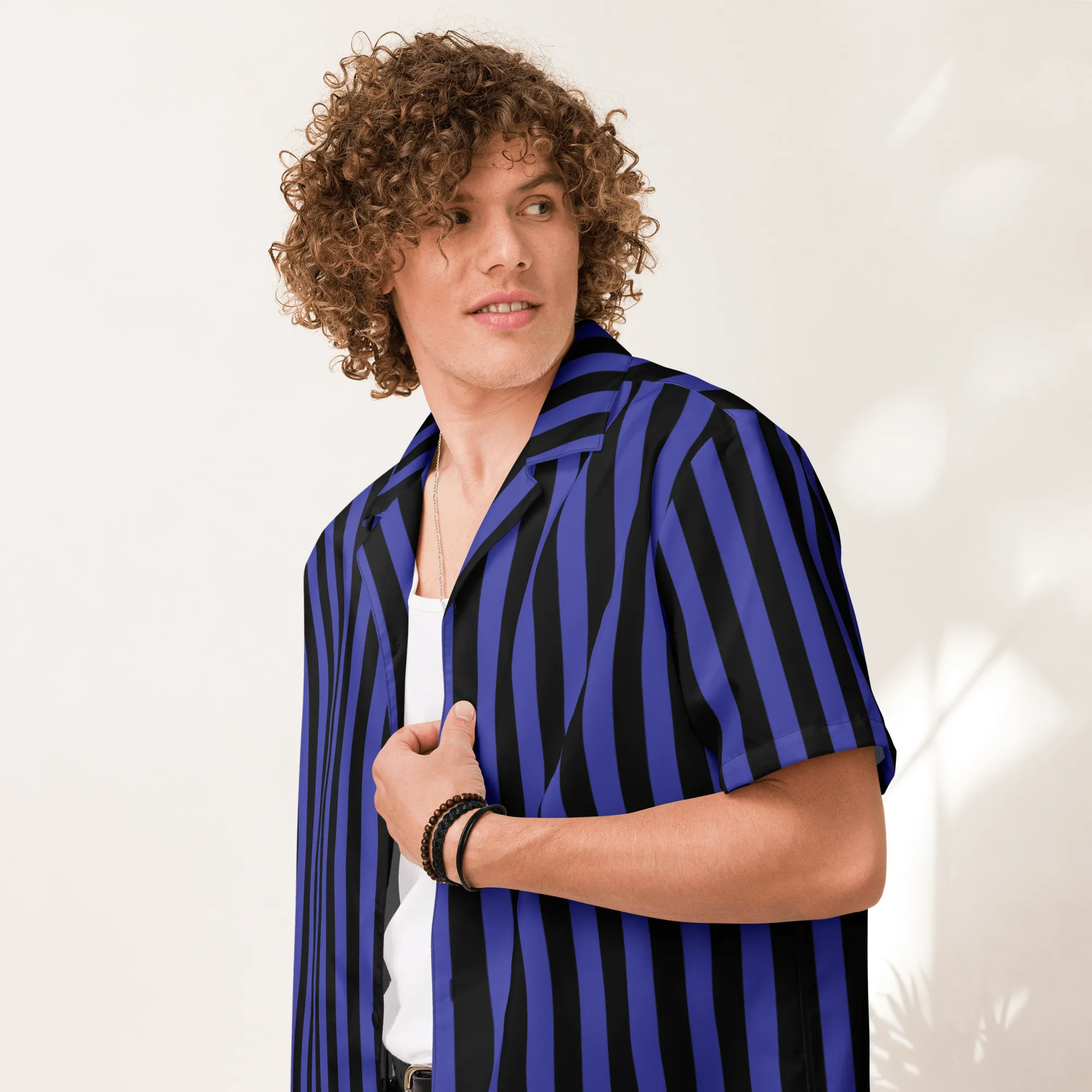 Nevermore Days Striped Button-Up Shirt