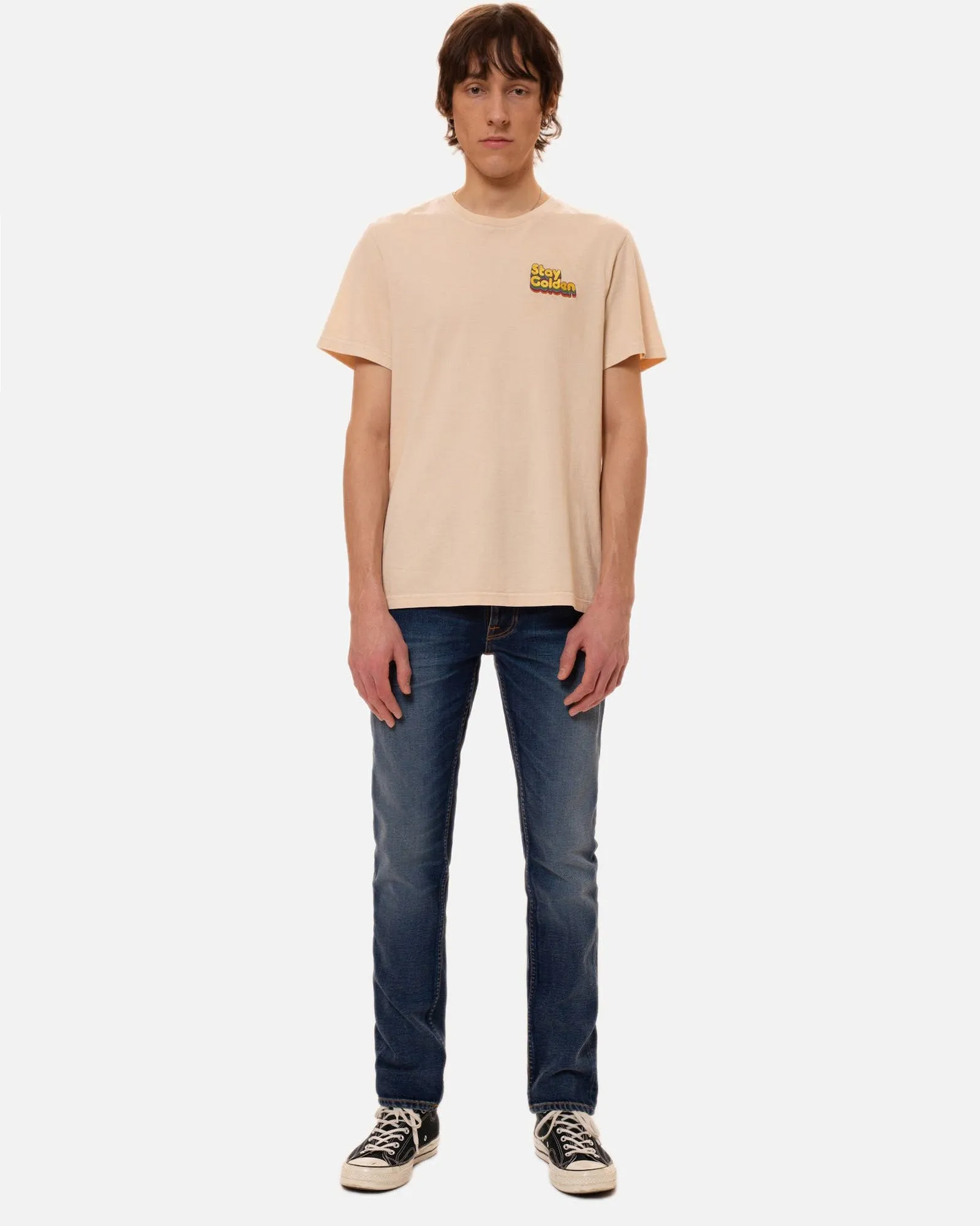 Nudie Lean Dean Slim Tapered Mens Jeans - Troubled Sea