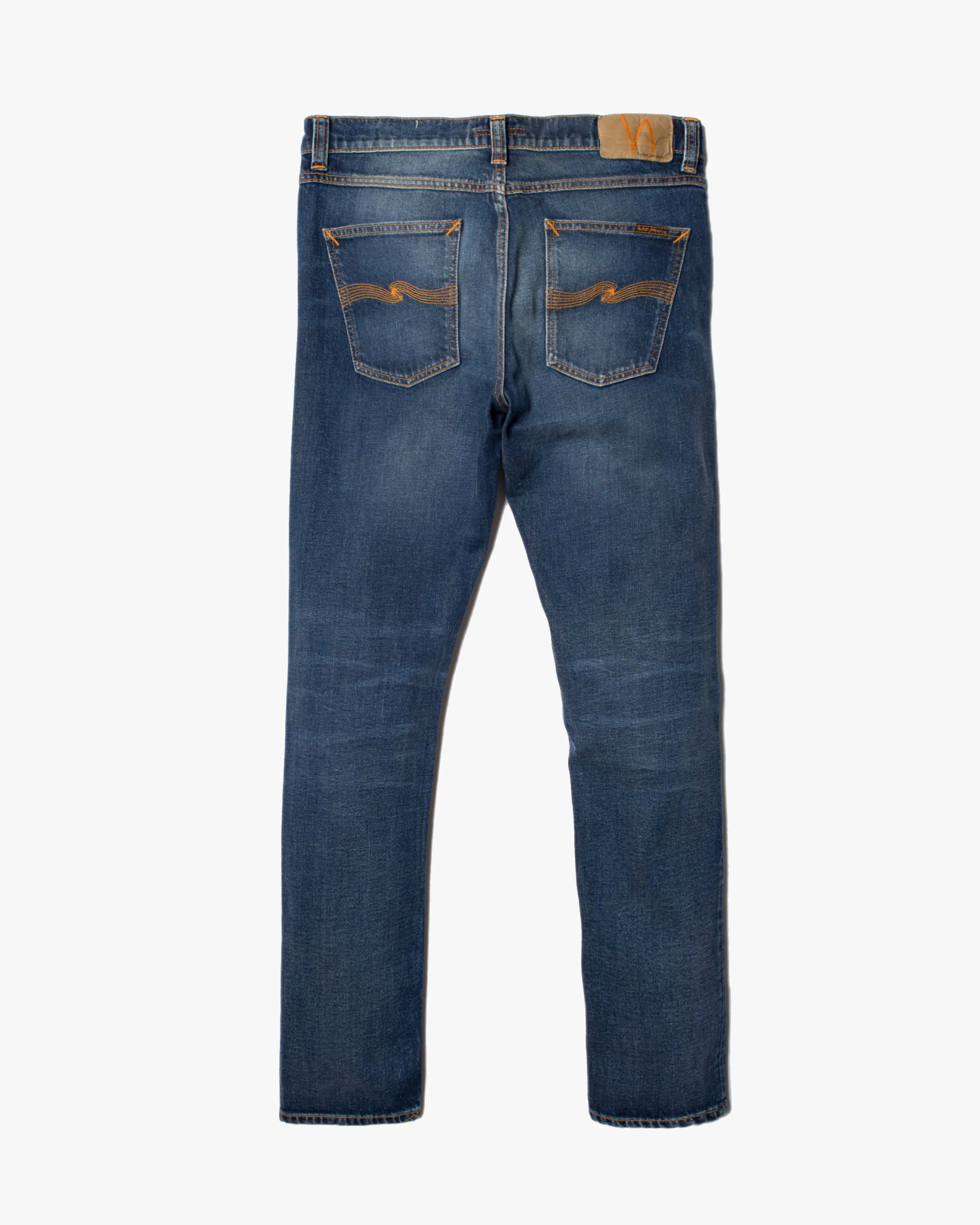 Nudie Lean Dean Slim Tapered Mens Jeans - Troubled Sea