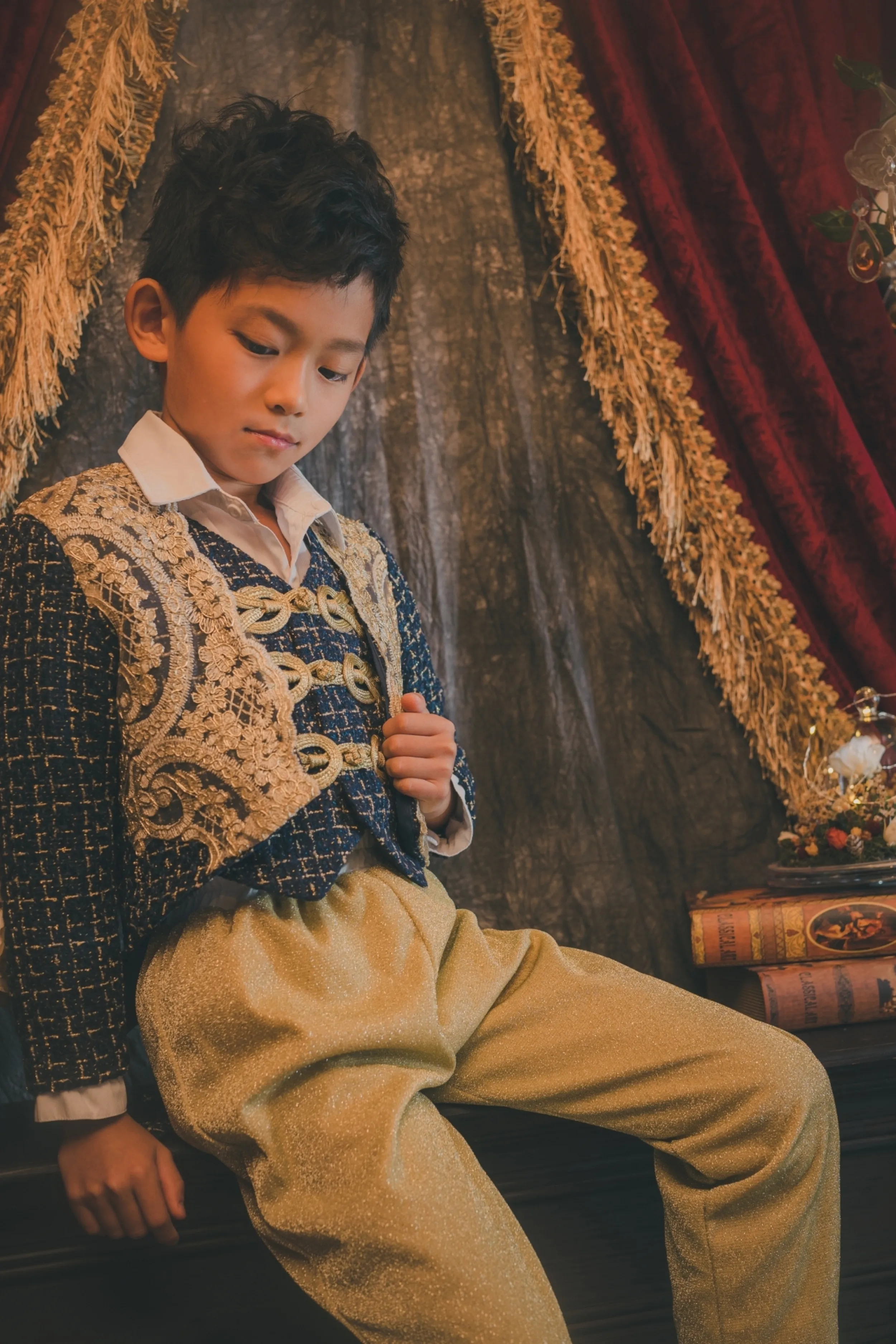 Nutcracker Boy Set (Jacket   Vest   Trousers)