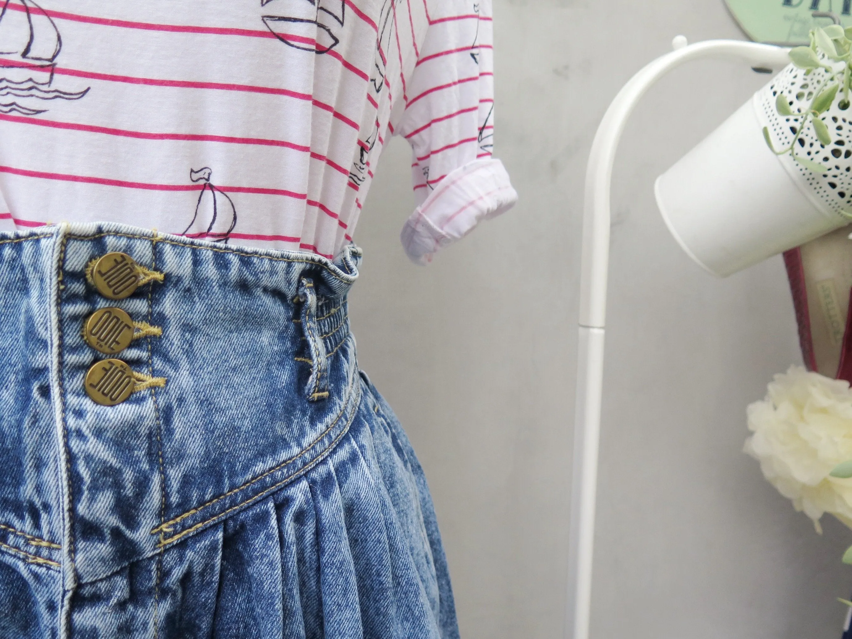 Odie, Cool-lottes! | Vintage 1950s 1969s Denim Flare loose-fit Culotte pants