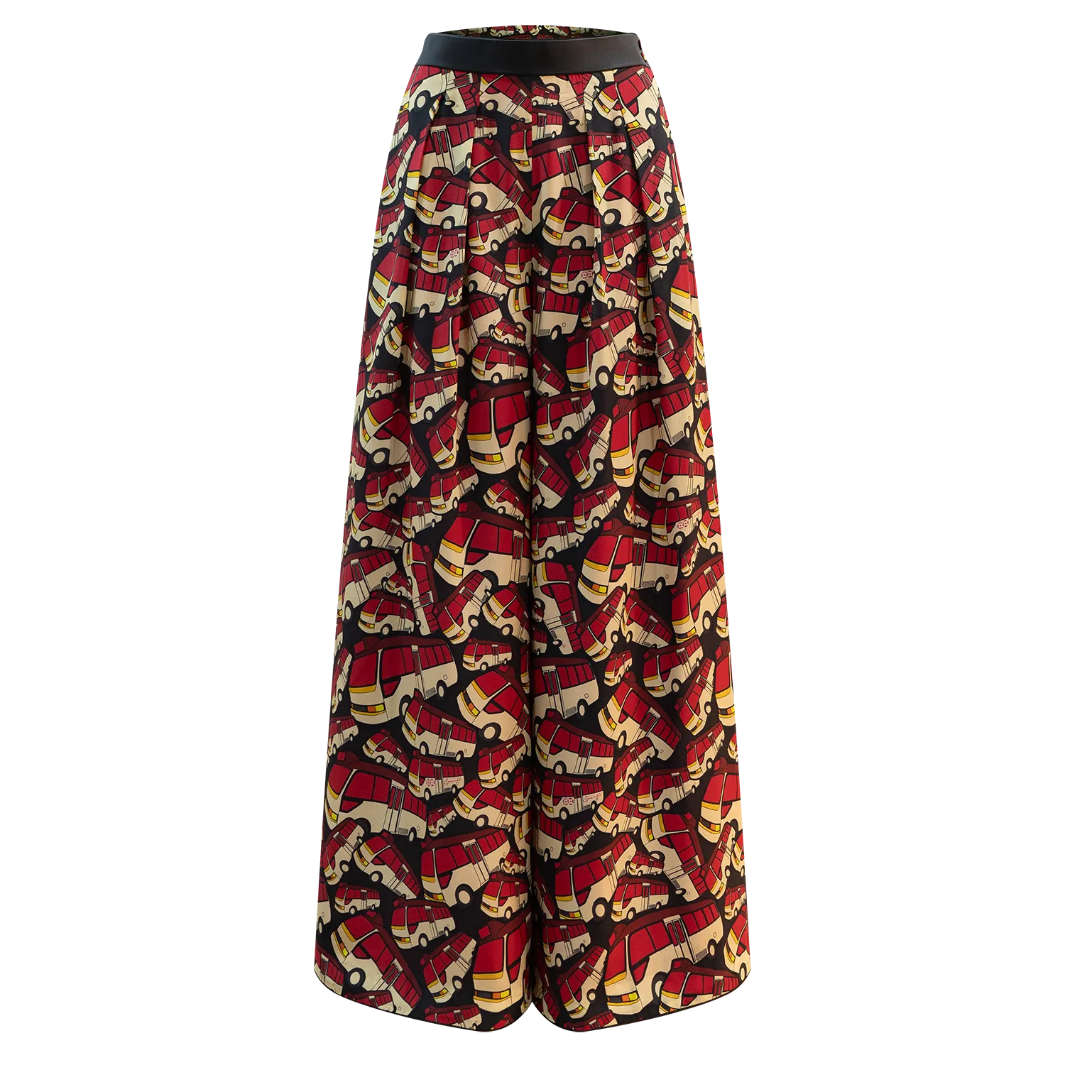 【RED MINIBUS】100% Silk Culottes (Regular Fit)