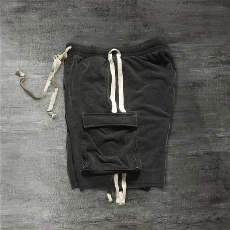 Retro overalls sports shorts