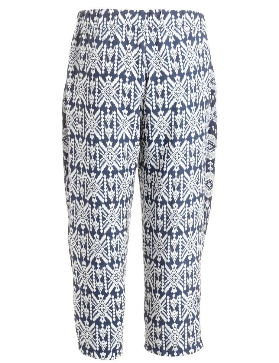 Reworked Jenna Wide Leg Contrast Panel Culottes - W28