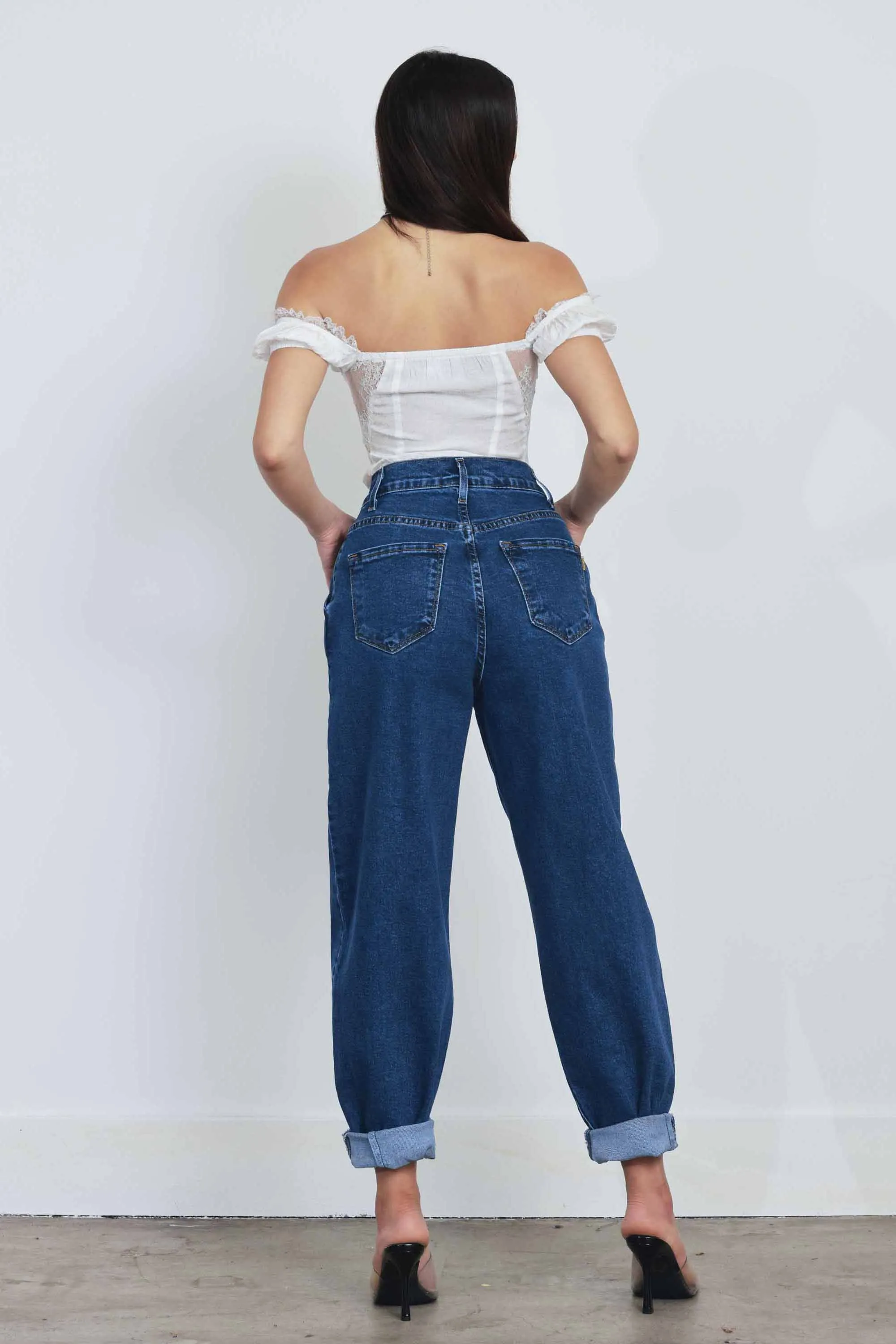 Slouchy High Waisted Jeans