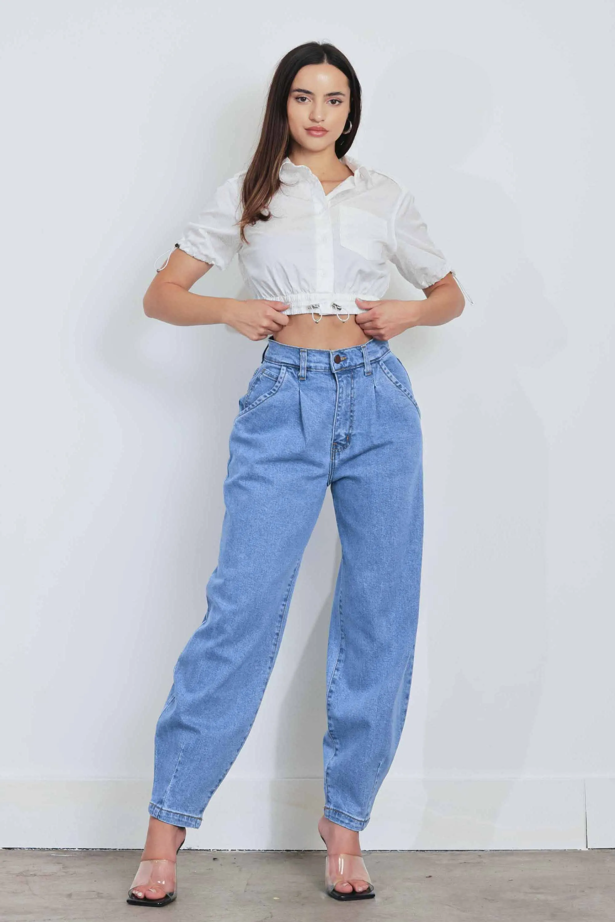 Slouchy High Waisted Jeans