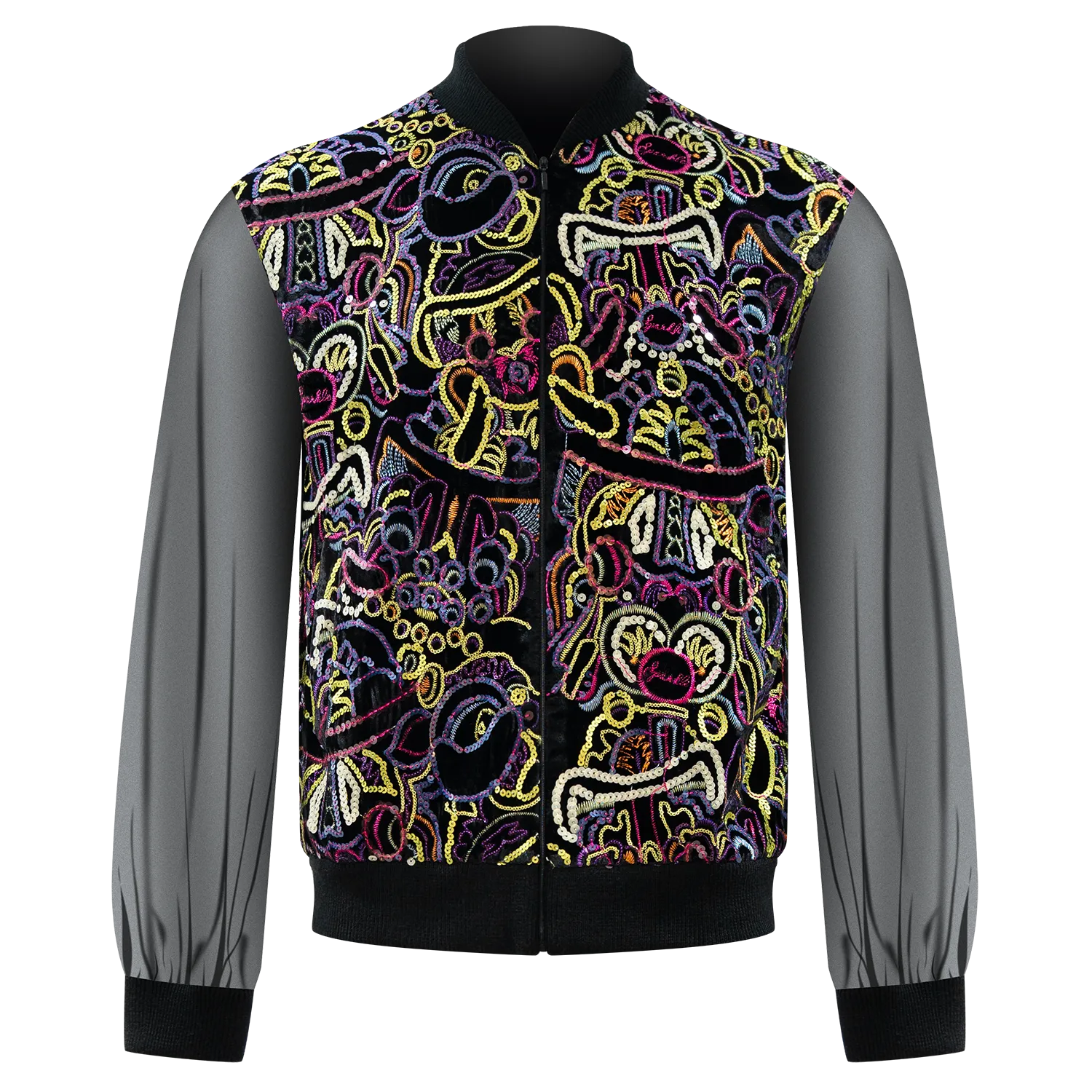 SPARKLE by KAREN CHAN x ICHO【LION HEAD】Velvet Bomber Jacket (Regular Fit)
