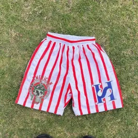 Striped casual sports beach shorts