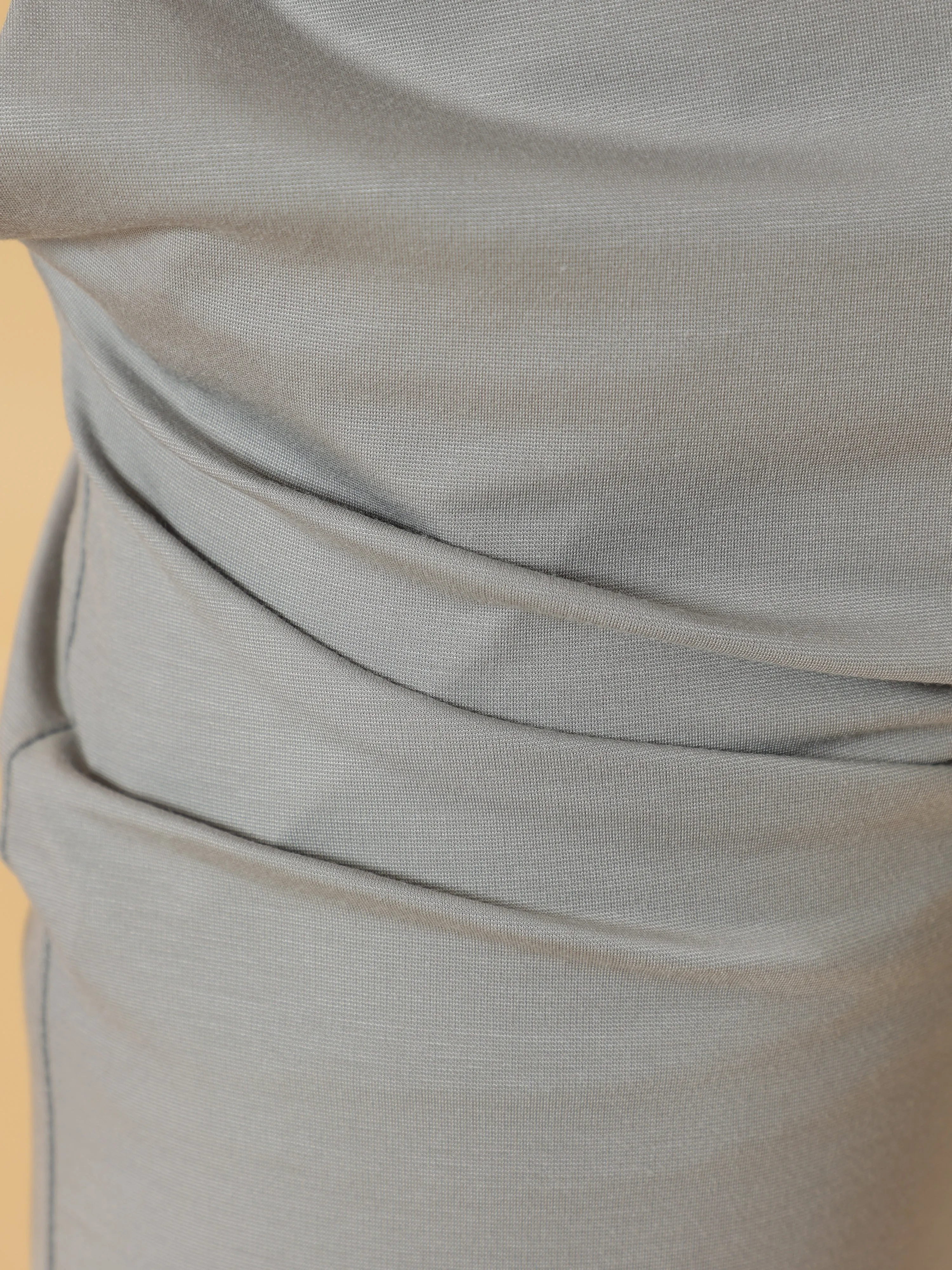 Tencel Stretchable Light Grey Trousers