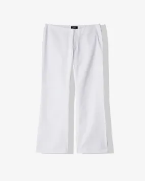 Torisheju - Women's Snipped Trousers - (White)