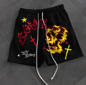 Trendy street casual retro sports shorts