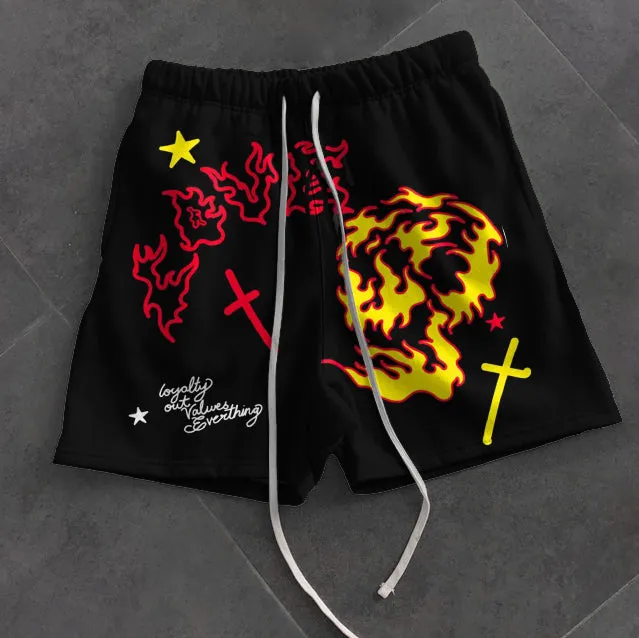 Trendy street casual retro sports shorts