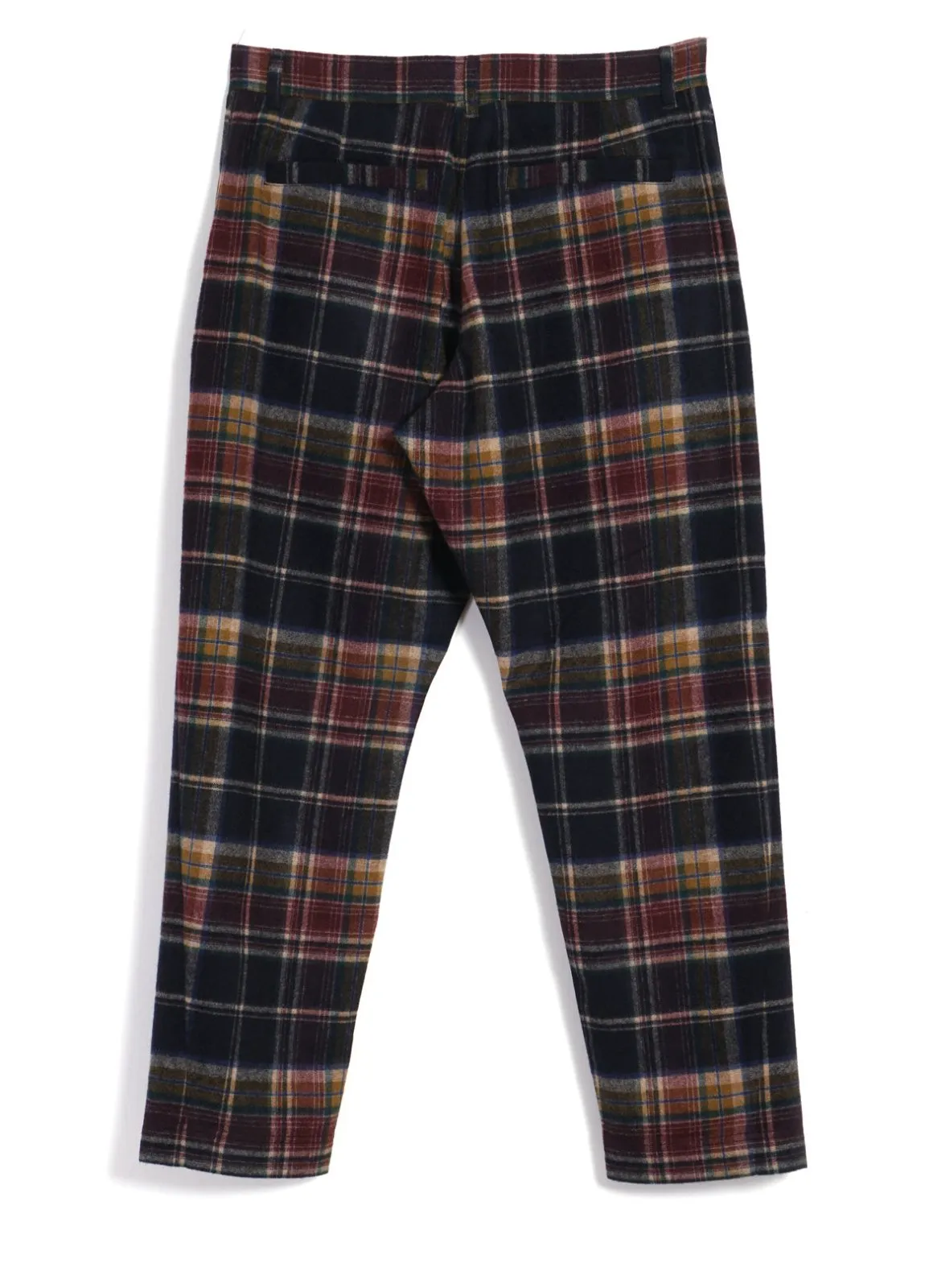 TYGE | Wide Cut Cropped Trousers | Multi Colour Check