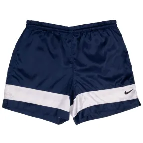 VINTAGE NIKE CLASSIC SWOOSH BLUE SPORTS SHORTS 1990S SIZE XL