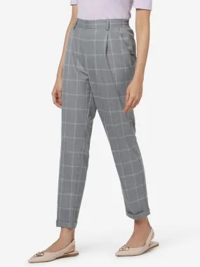 Wardrobe Grey Kori Checkered Kori Trousers