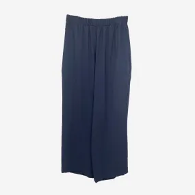 WIDE CROP TROUSER IN NAVY