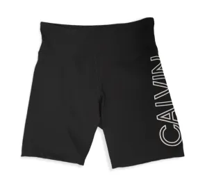 Women Sports Shorts - Black (logo in white)