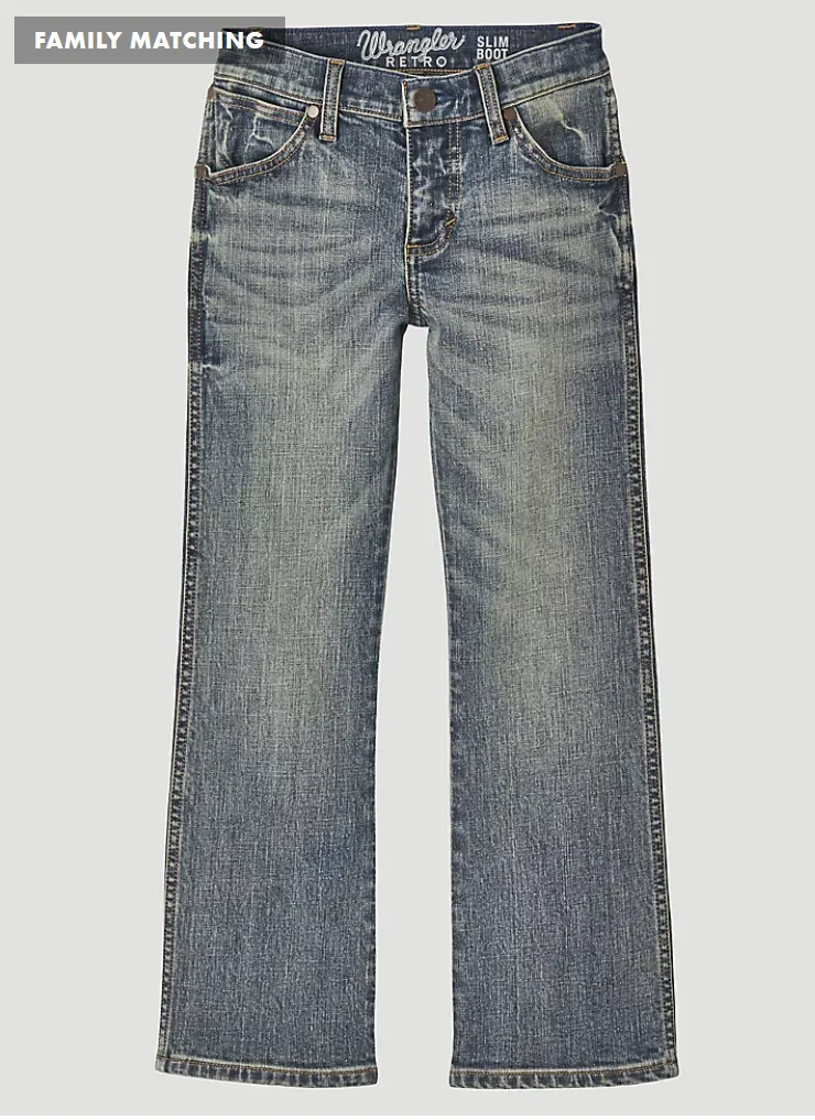 WRANGLER BOYS RETRO SLIM BOOT JEAN (4-20) IN GREELEY STYLE 112344607